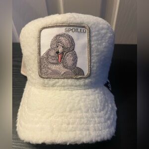 New Goorin Bros FLUFFY PUPPY “SPOILED” Trucker Baseball Snapback Hat Animal Farm